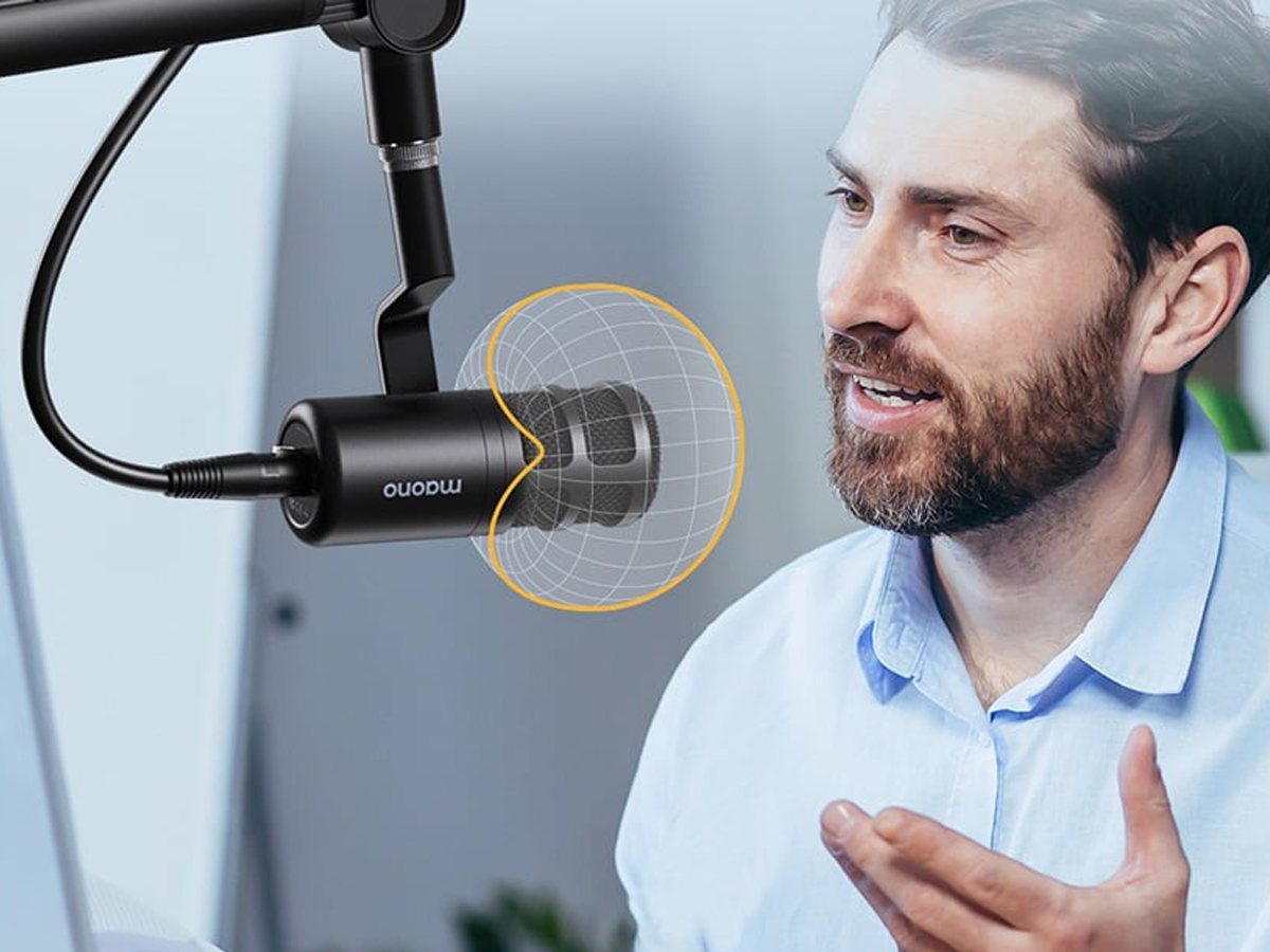 Mikrofon Maono PD100 Schwarz - Lifestyle-Grafik