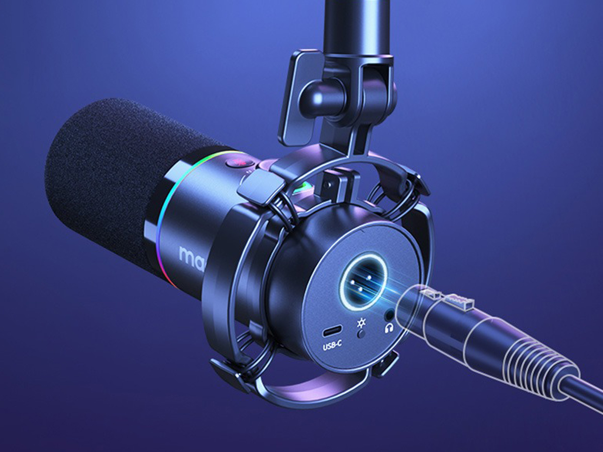 Dynamisches Mikrofon Maono PD200XS Schwarz - Lifestyle-Grafik