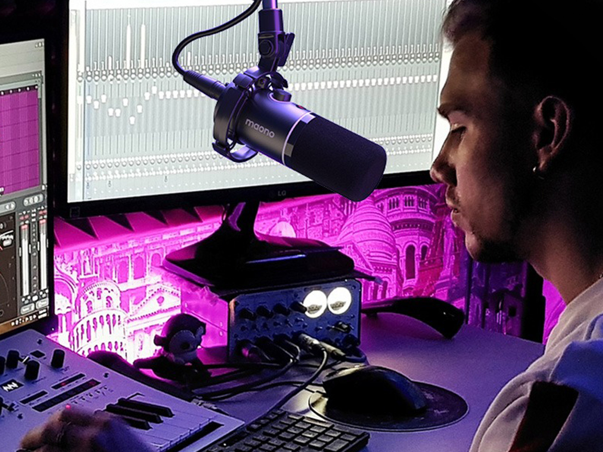 Dynamisches Mikrofon Maono PD200XS Schwarz - Lifestyle-Grafik