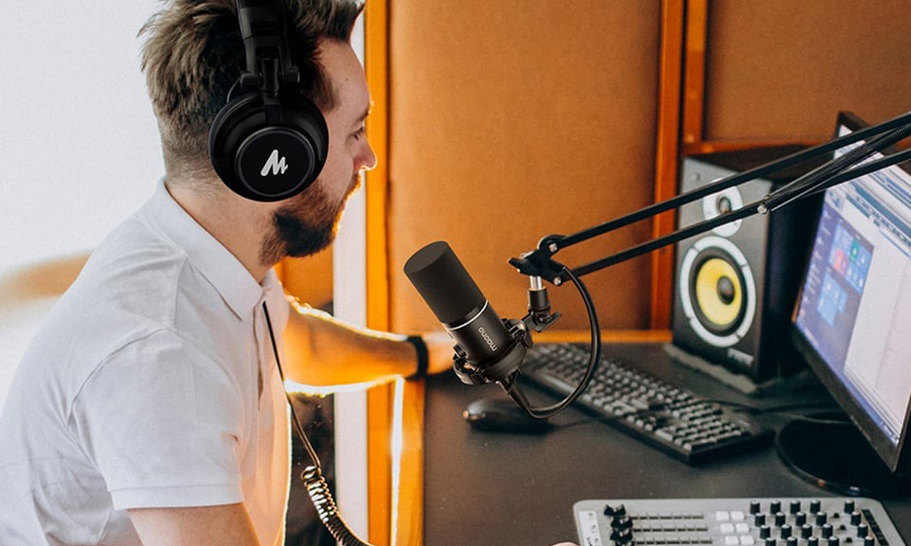 Dynamisches Mikrofon Maono PD200x Schwarz - Lifestyle-Grafik