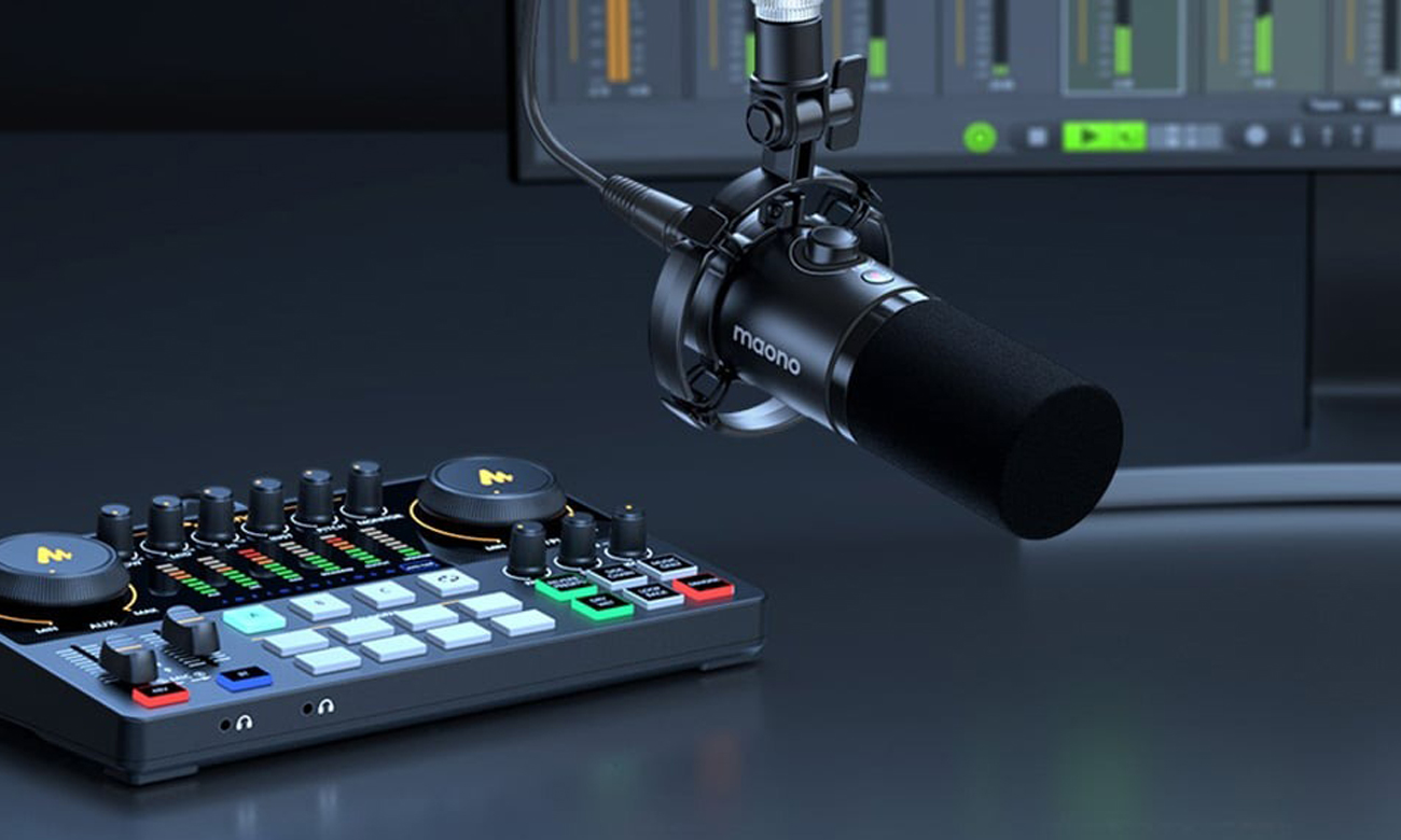 Dynamisches Mikrofon Maono PD200x Schwarz - Lifestyle-Grafik