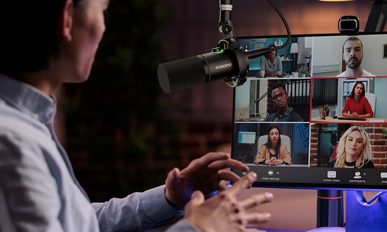 Dynamisches Mikrofon Maono PD200x Schwarz - Lifestyle-Grafik