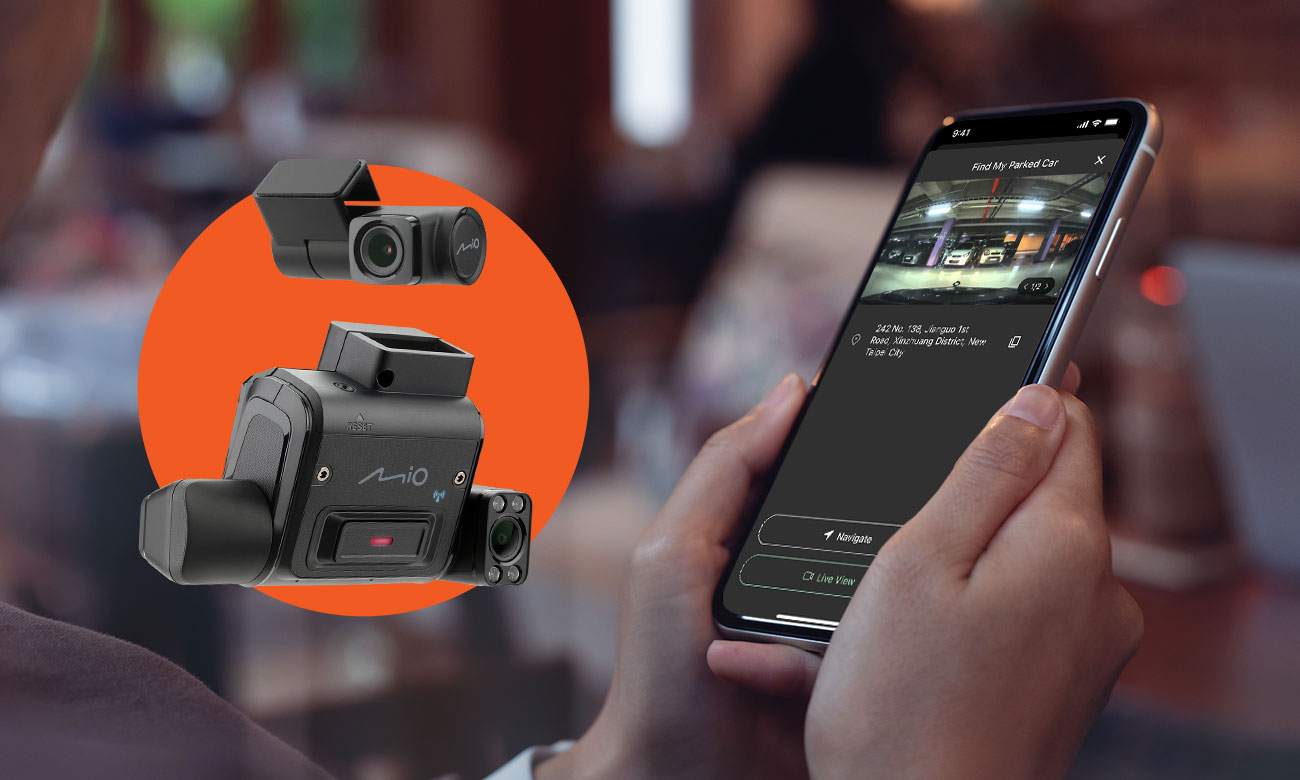 Intelligente Autokamera Mio MiSentry™ 12T - Key Visual