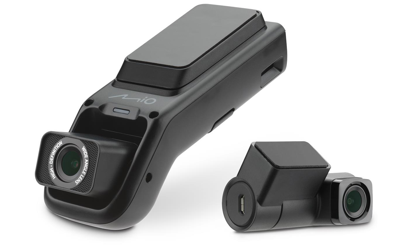 Dashcam Mio MiVue J756DS - Gesamtansicht beider Kameras