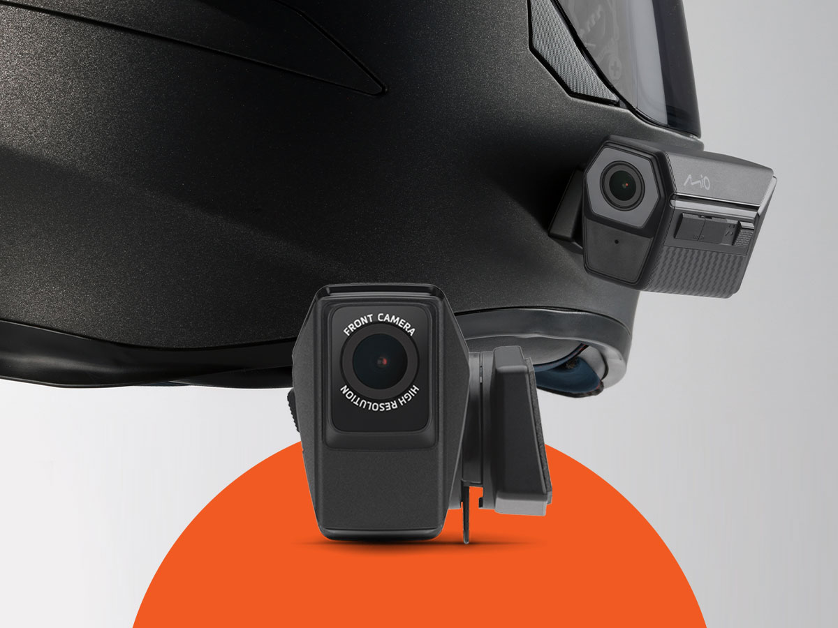 Mio MiVue™ MP30 - Blick auf beide Objektive