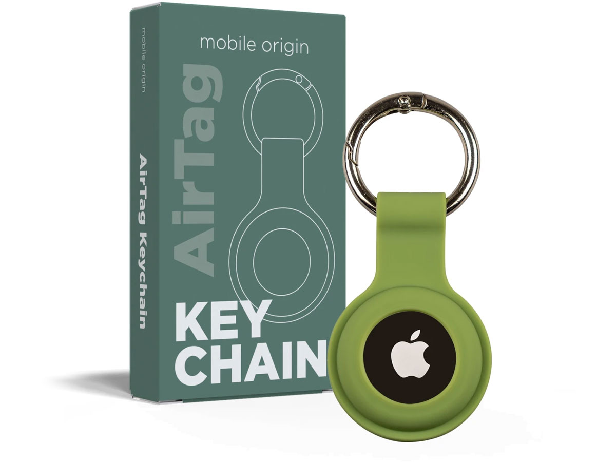 Mobile Origin Airtag KeyChain green