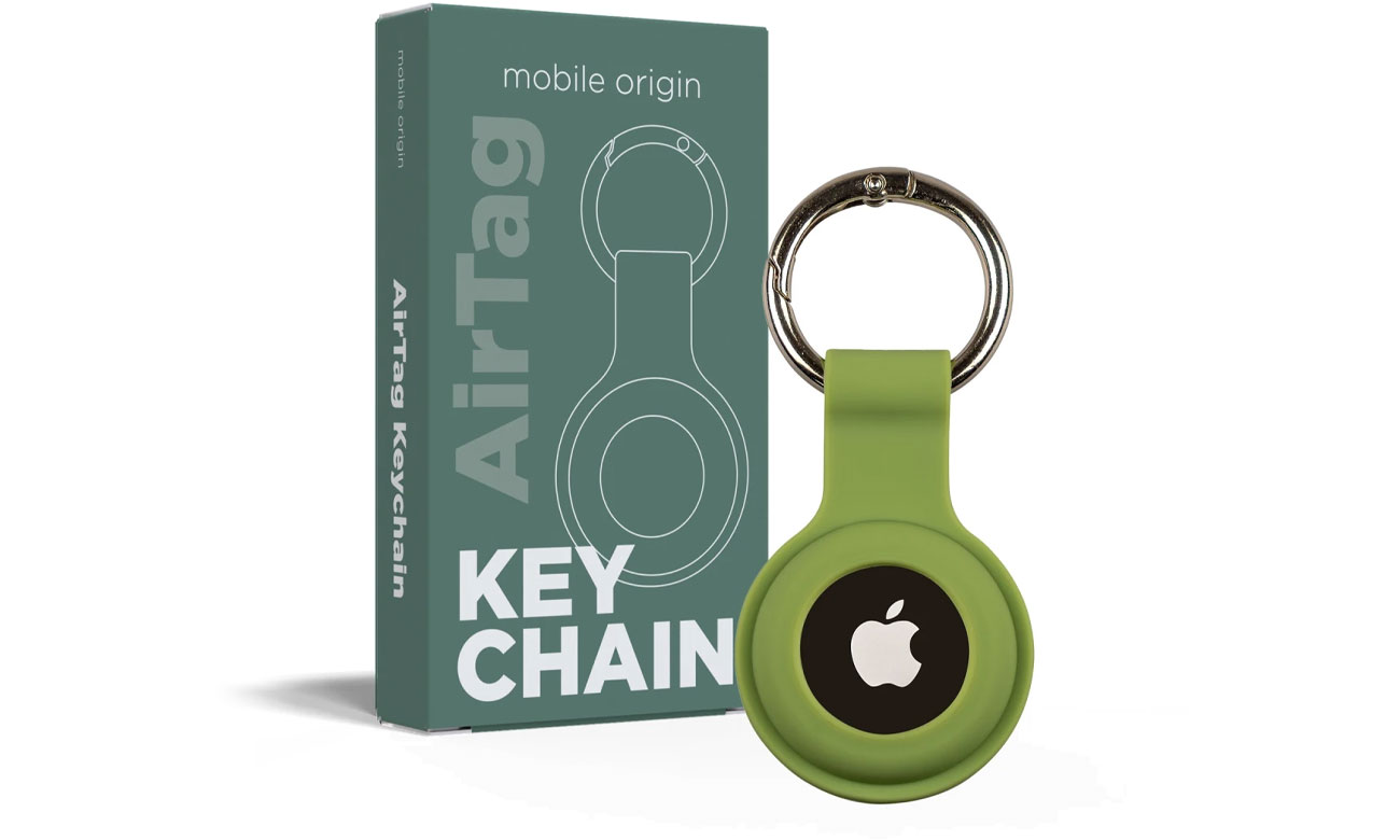 Mobile Origin Airtag KeyChain green