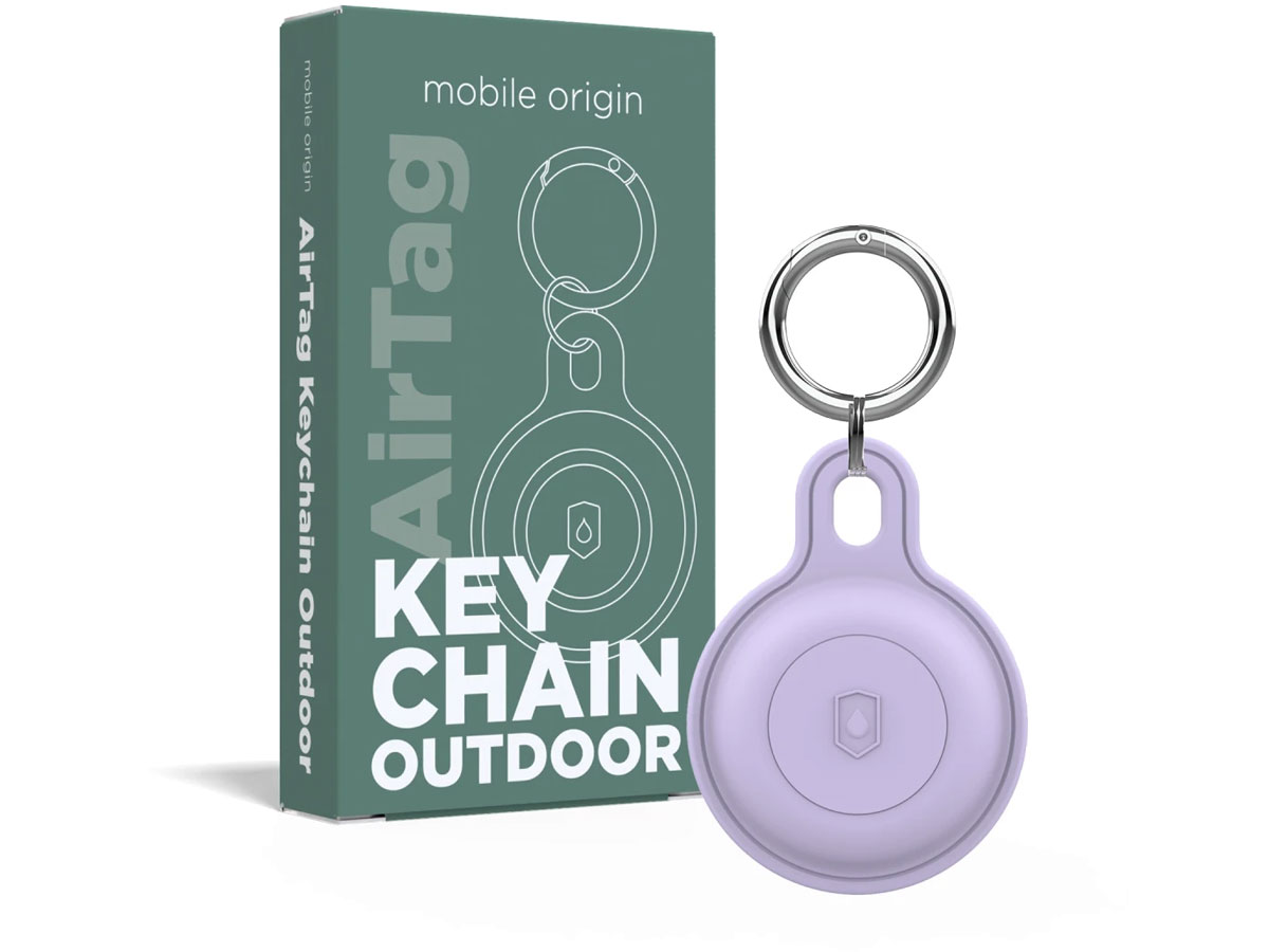Mobile Origin Airtag Outdoor KeyChain purple