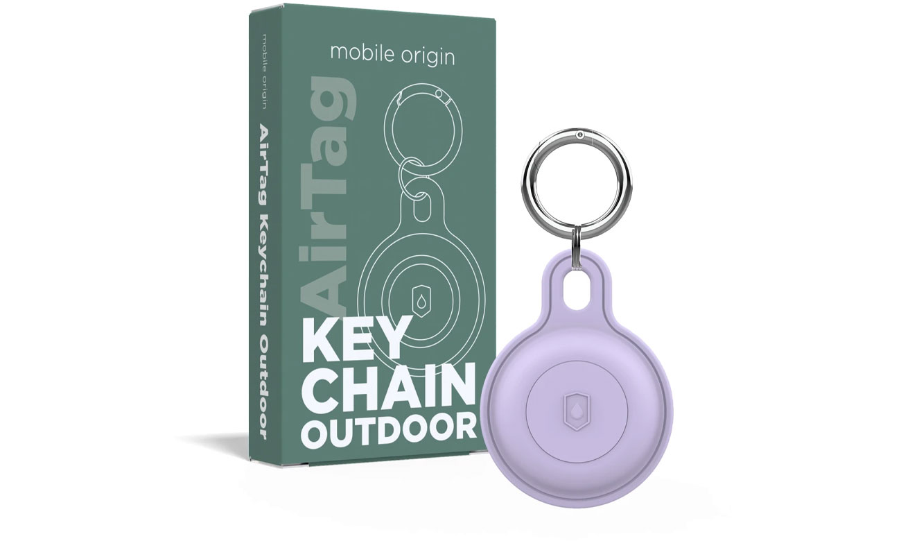Mobile Origin Airtag Outdoor KeyChain purple