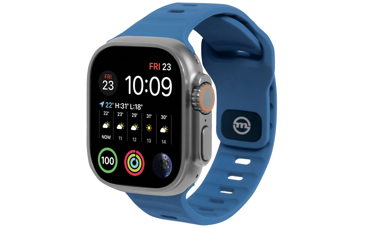Mobile Origin Strap für Apple Watch 49/45/44/42mm Blau - Allgemeine Ansicht