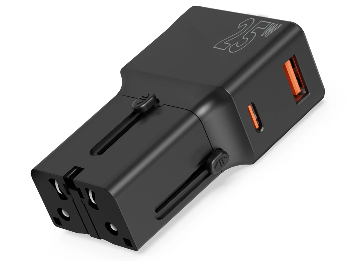 Mobile Origin Reiseadapter 25W EU/US/UK/AU schwarz
