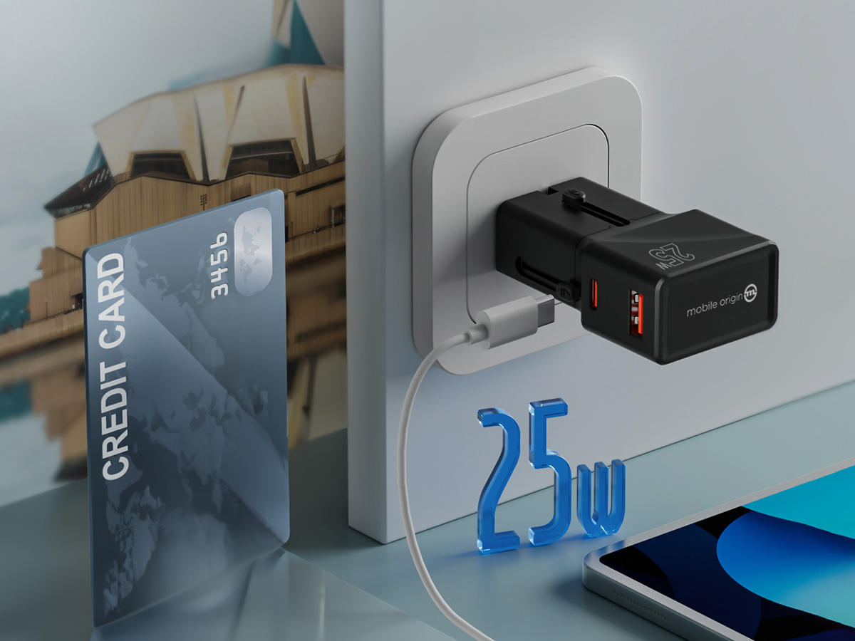 Mobile Origin Reiseadapter Größe