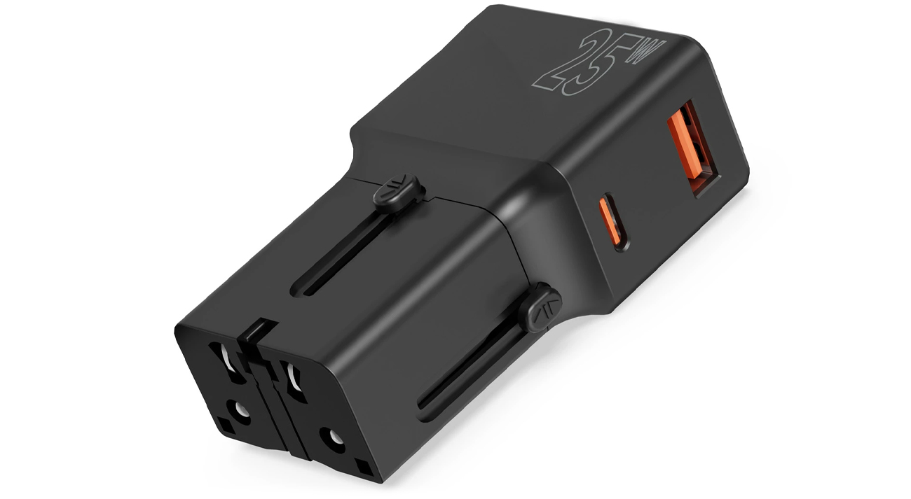 Mobile Origin Reiseadapter 25W EU/US/UK/AU schwarz