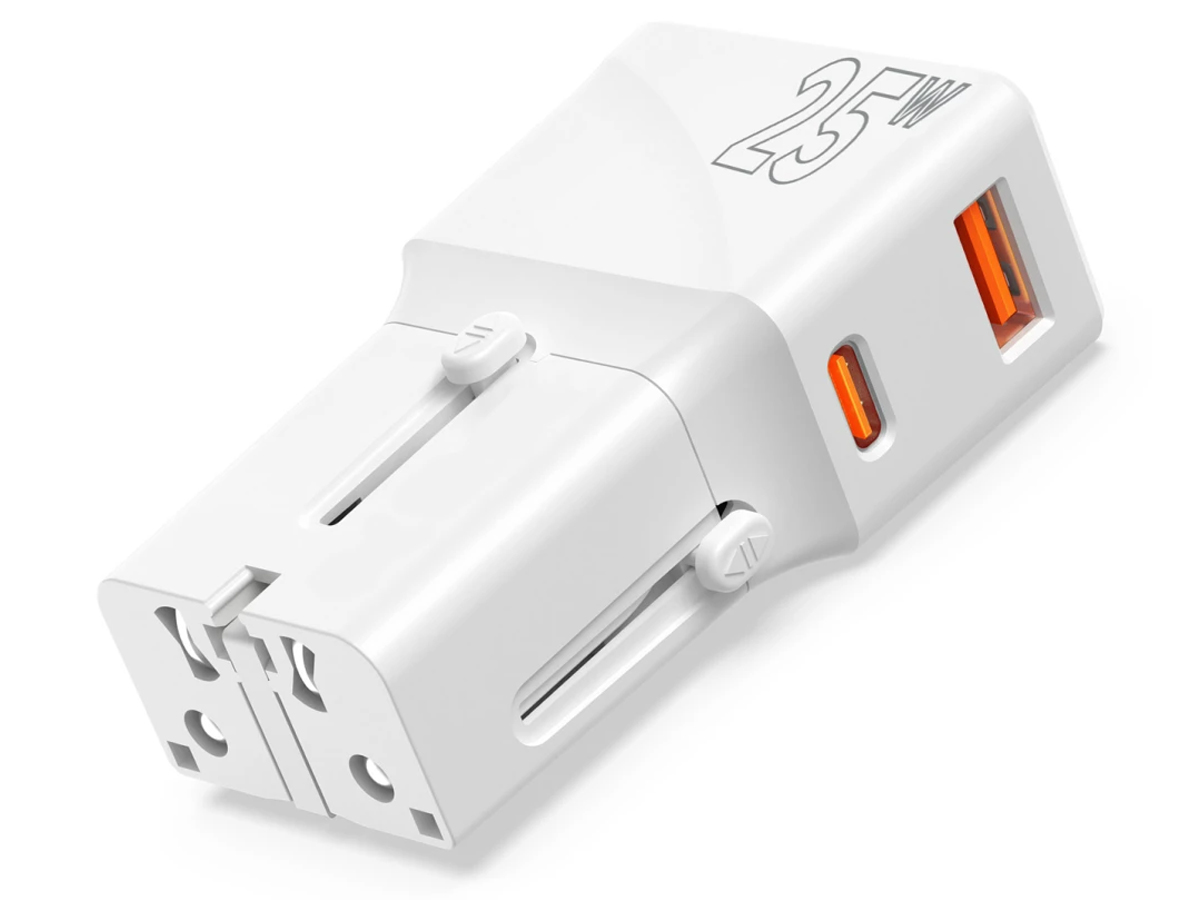 Mobile Origin Reiseadapter 25W EU/US/UK/AU schwarz