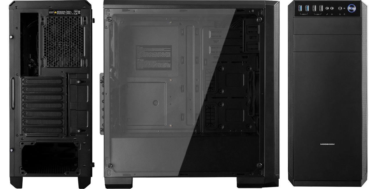 MODECOM Oberon Pro Glass USB 3.0 Black