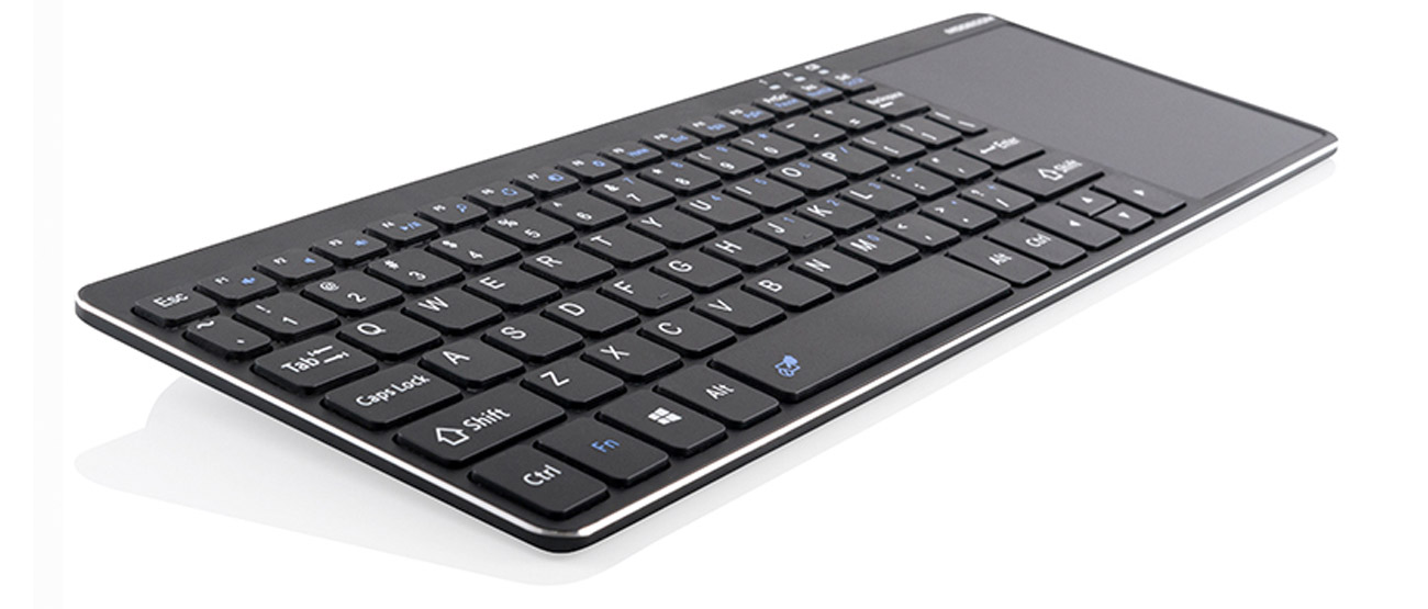 Klawiatura MODECOM TPK1 widok z góry pod kątem