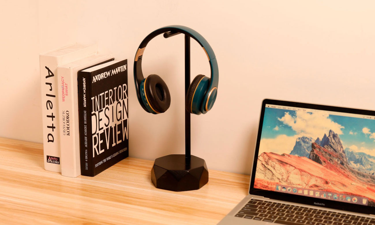 Ständer für Kopfhörer Mozos HS-PRO Black - Lifestyle-Grafik