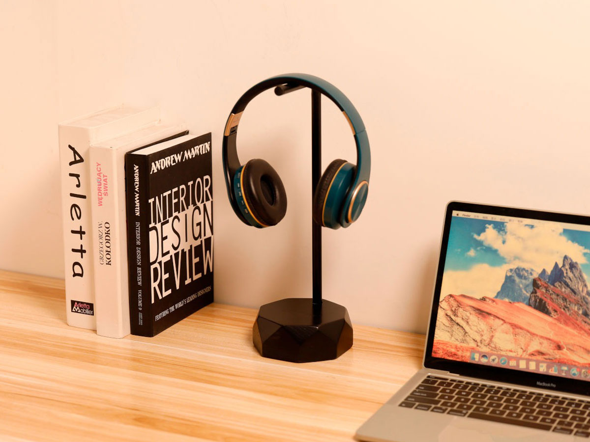 Ständer für Kopfhörer Mozos HS-PRO Black - Lifestyle-Grafik