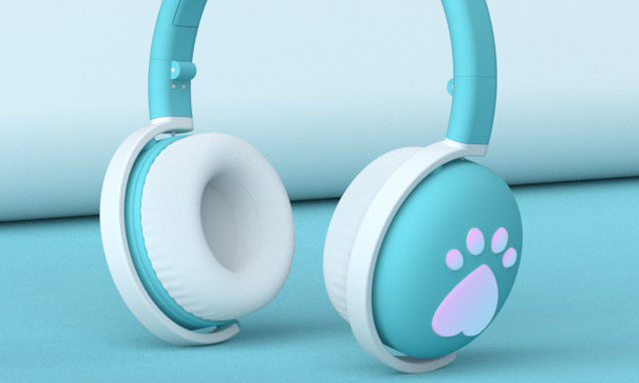 Kabellose On-Ear-Kopfhörer für Kinder Mozos Kid Dog Grün - Störungsfreie Sprachgespräche