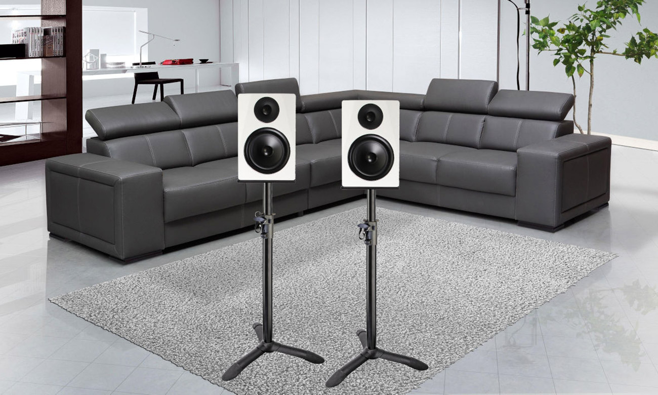 Stative für Studiomonitore Mozos MSS4-SET (2 Stück) - Konstruktion, die die Montage erleichtert