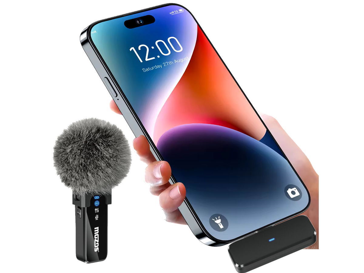 Mozos MX2-DUAL kabellose Mikrofone für das Telefon