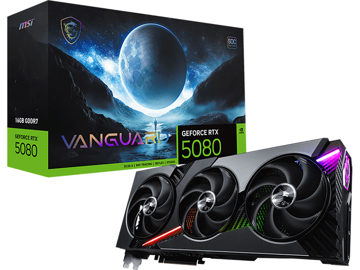MSI GeForce RTX 5080 Vanguard SOC 16 GB GDDR7 DLSS4