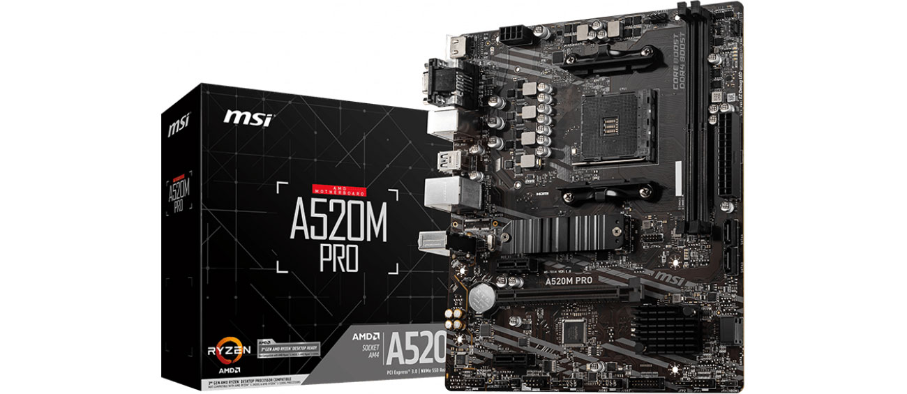 Mainboard Socket AM4 MSI A520M PRO