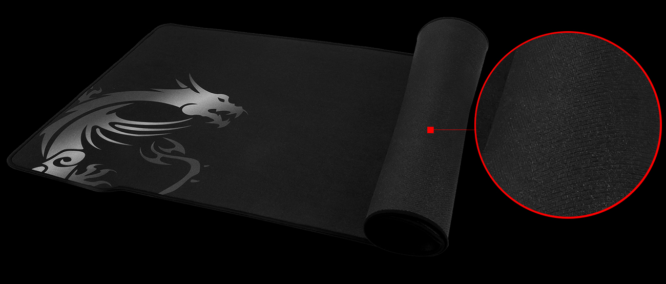 MSI AGILITY GD70 vernähtes gummiertes Mauspad