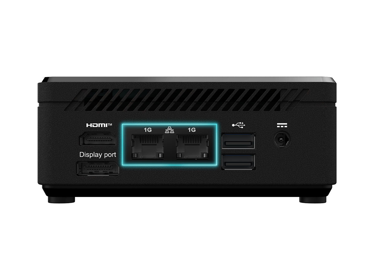 MSI Cubi N ADL zwei LAN-Anschlüsse