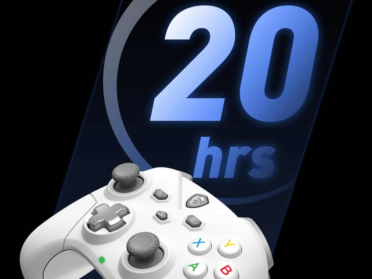 Kontroler MSI Force GC300W Wireless Weiß - Kabelloses Spielen ohne Grenzen