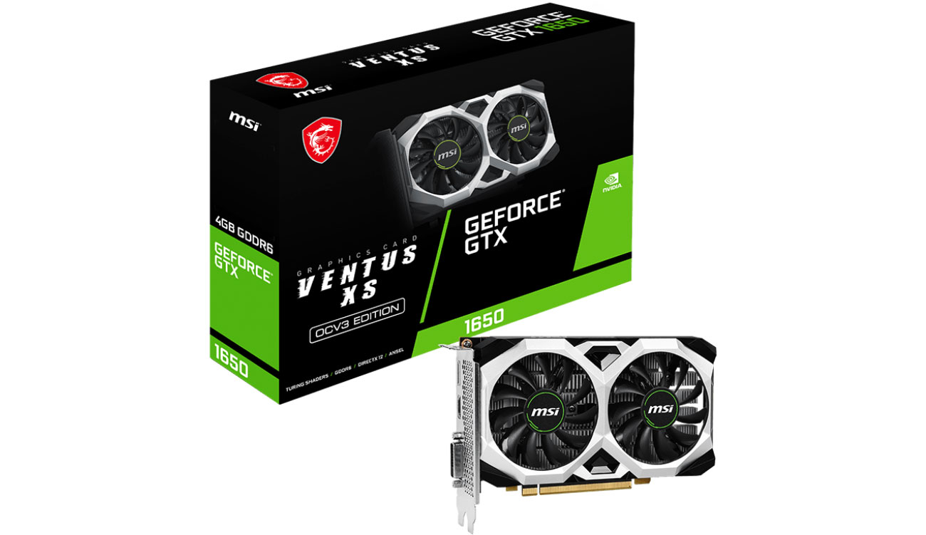 MSI GeForce GTX 1650 D6 VENTUS XS OCV3 4GB GDDR6