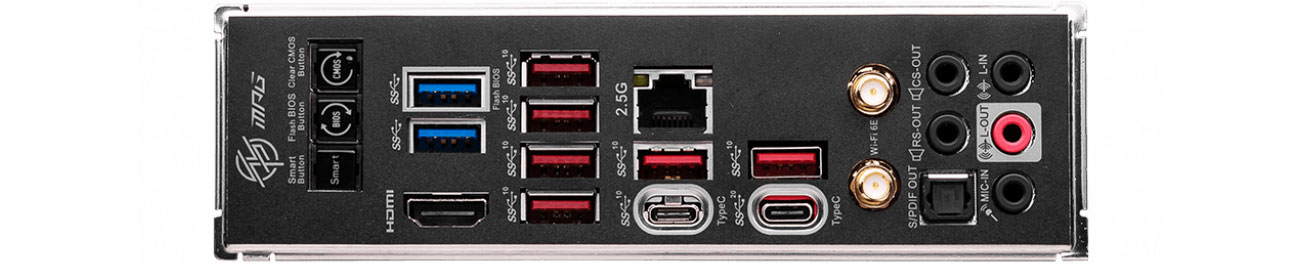 MSI MPG Z790 CARBON WIFI Porty