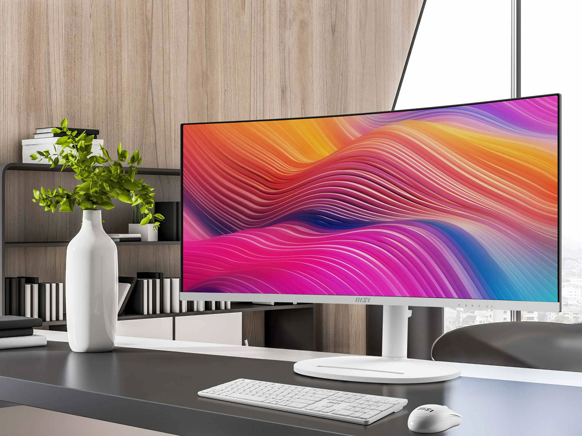 MSI Modern MD342CQPW Bildschirmdetail