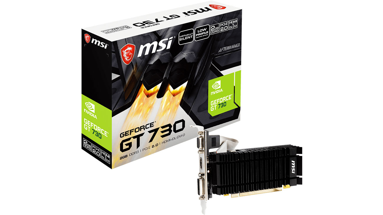 MSI GeForce GT 730 2GB DDR3 Grafikkartenbox