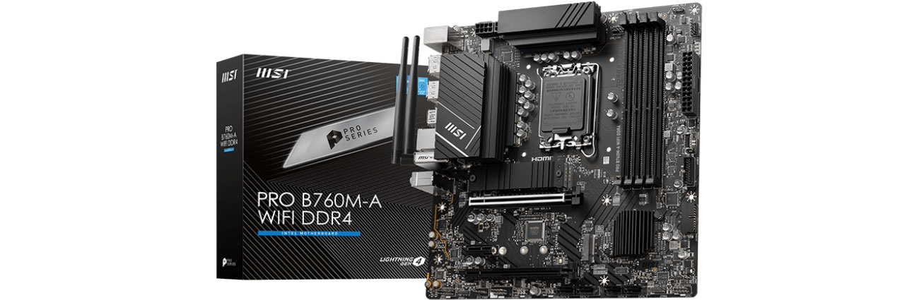 MSI PRO B760M-A WIFI DDR4 Płyta główna box