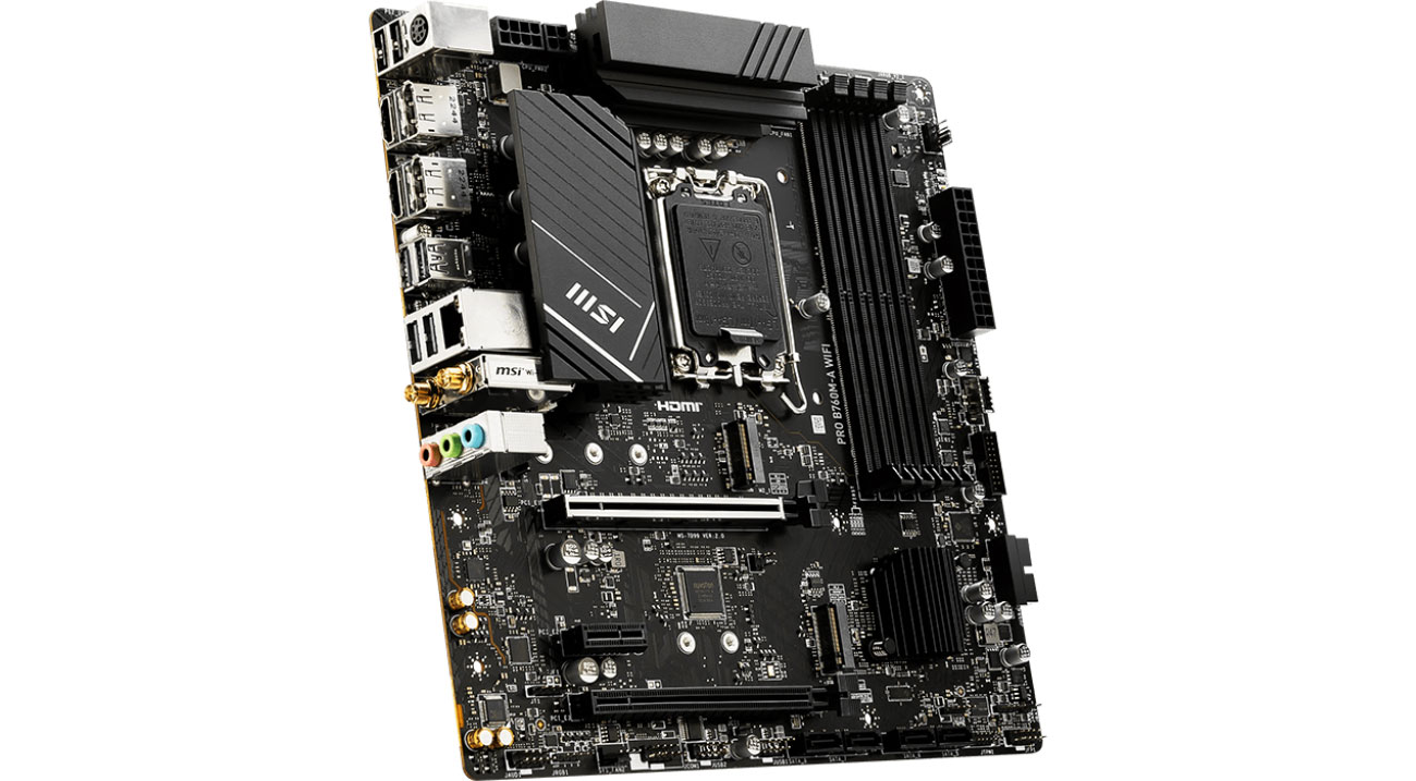 MSI PRO B760M-A WIFI DDR5 Złącza
