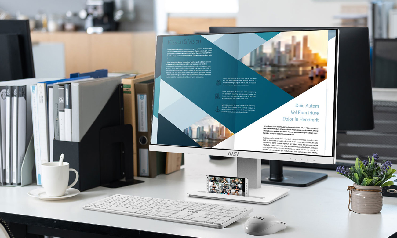 MSI PRO MP243XW Telefonständer