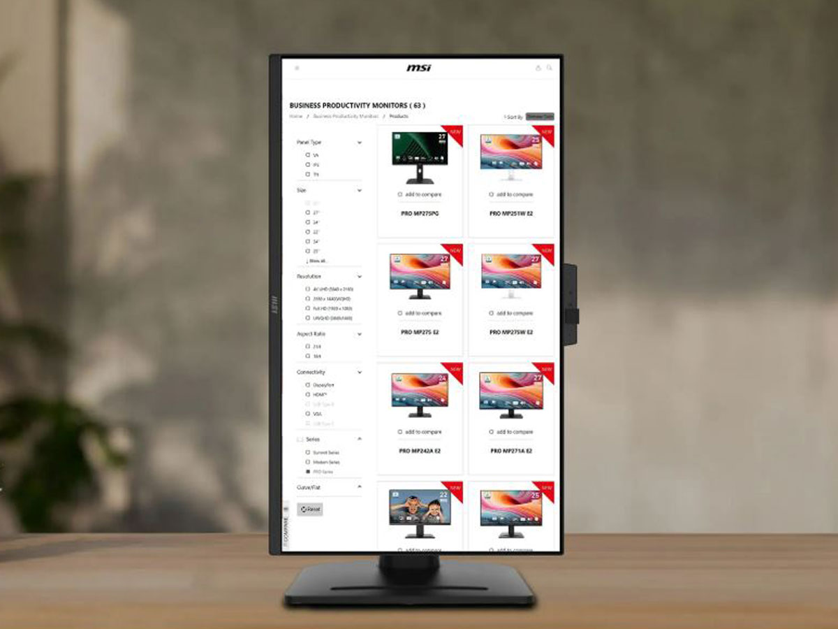 MSI PRO MP275QPDG obracanie