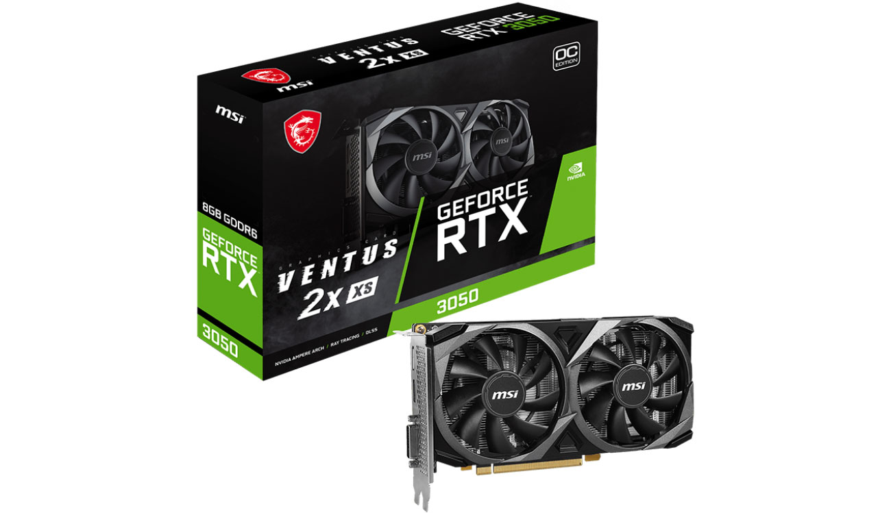 MSI GeForce RTX 3050 VENTUS 2X XS OC 8 GB GDDR6