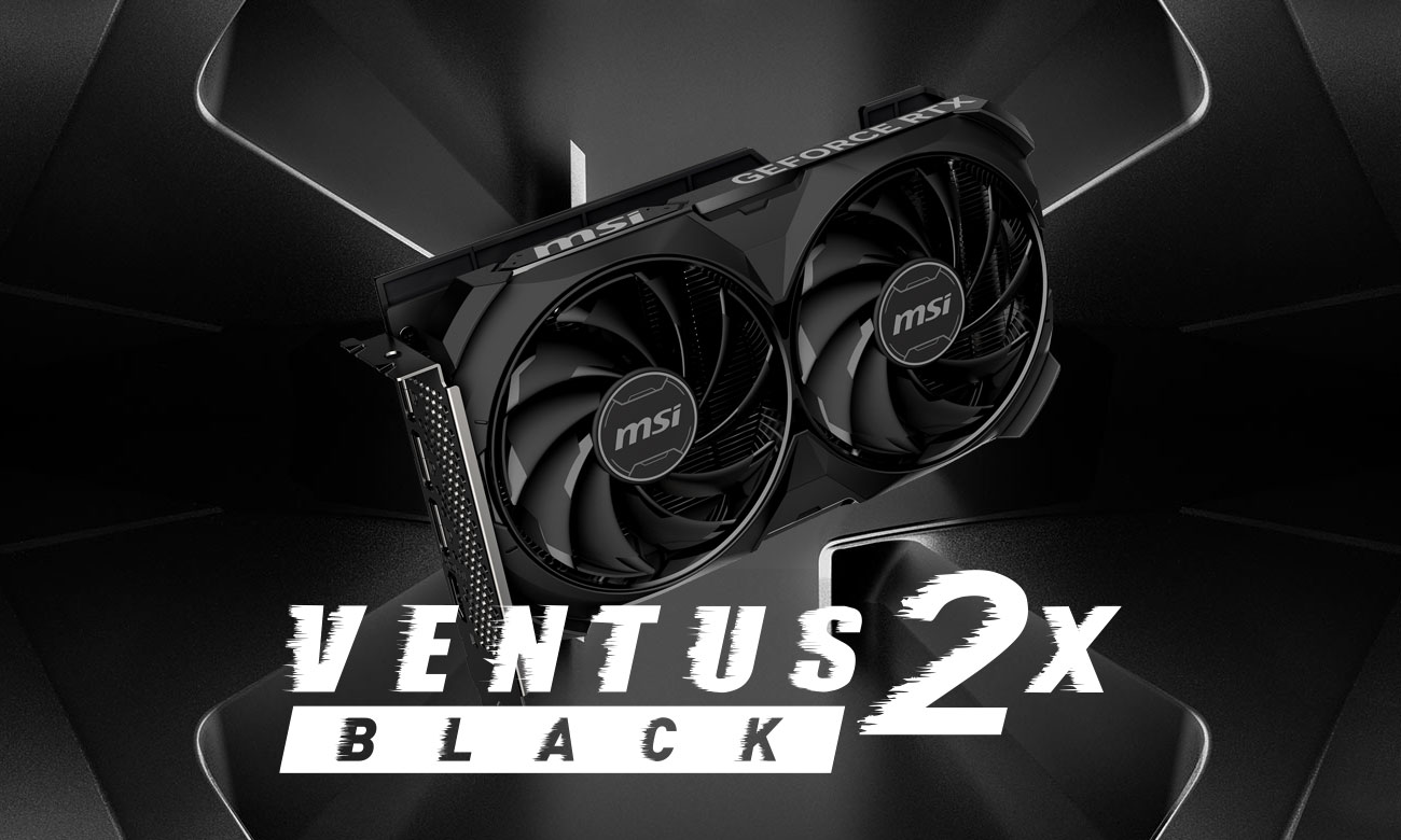 MSI GeForce RTX 4060 Ti Ventus 2X Black E1 OC 8 GB GDDR6