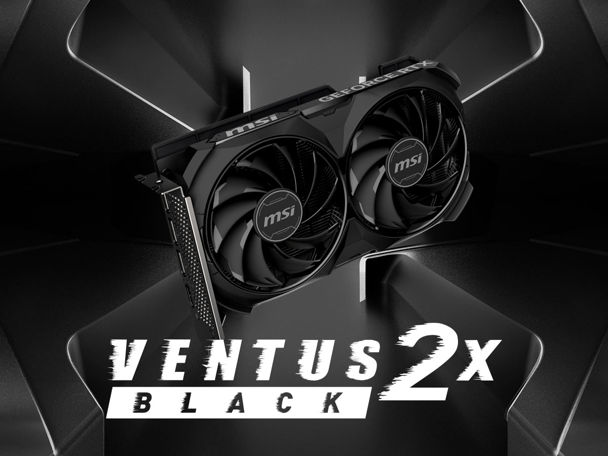 MSI GeForce RTX 4060 Ti Ventus 2X Black E1 OC 8 GB GDDR6