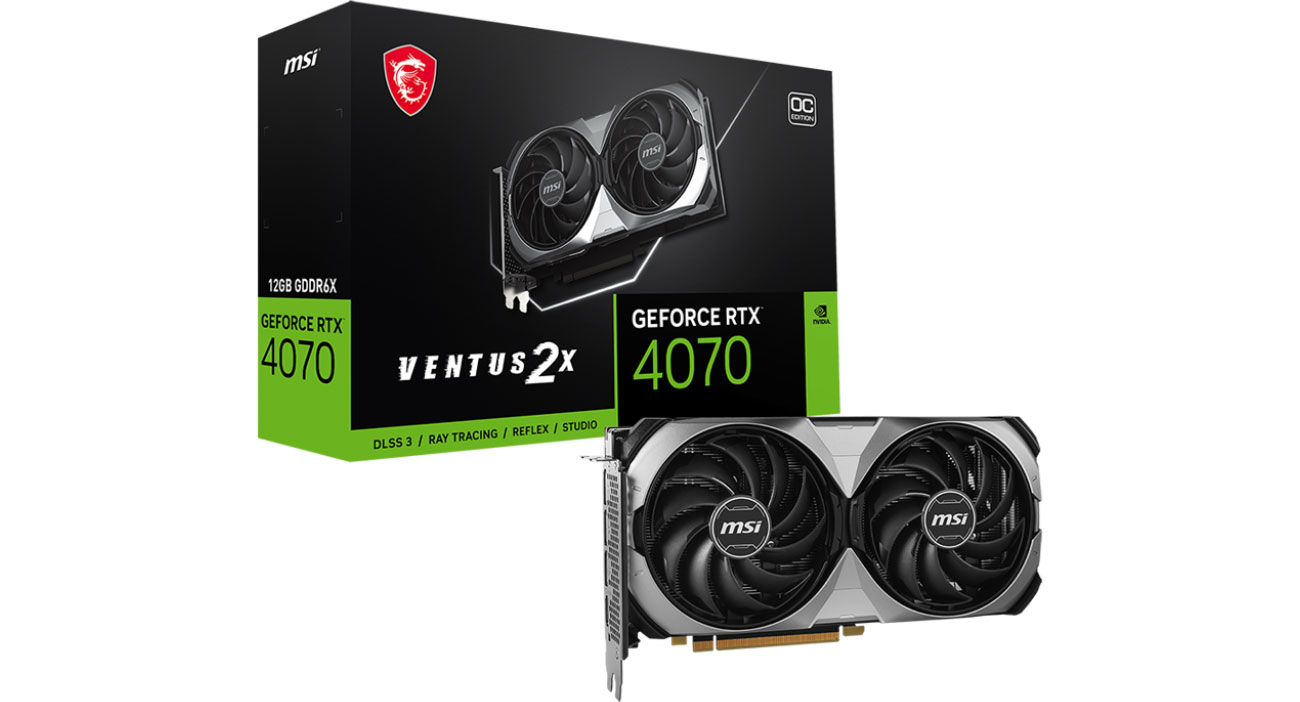 MSI GeForce RTX 4070 VENTUS 2X E OC 12 GB GDDR6X