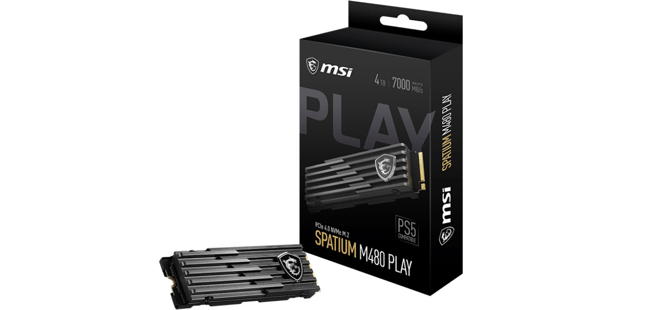 MSI 2 TB M.2 PCIe Gen4 NVMe SPATIUM M480 PLAY