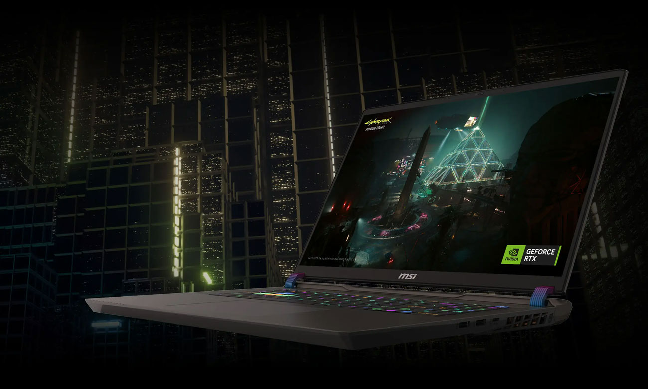 MSI Vector 17 HX przód