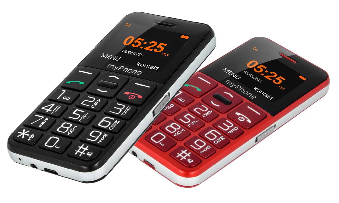 Schwarzes myPhone Halo EASY klassisches Telefon