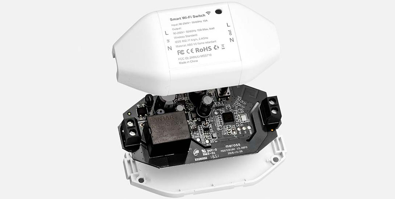 Intelligenter Wi-Fi-Lichtschalter Meross MSS710HK Aufbau
