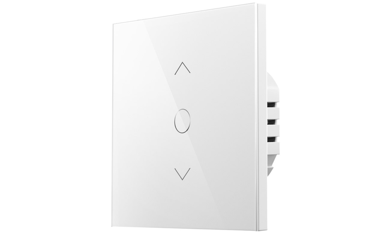 Intelligenter Wi-Fi-Rolladenschalter Meross MRS100HK (HomeKit) - Vorderansicht im Winkel