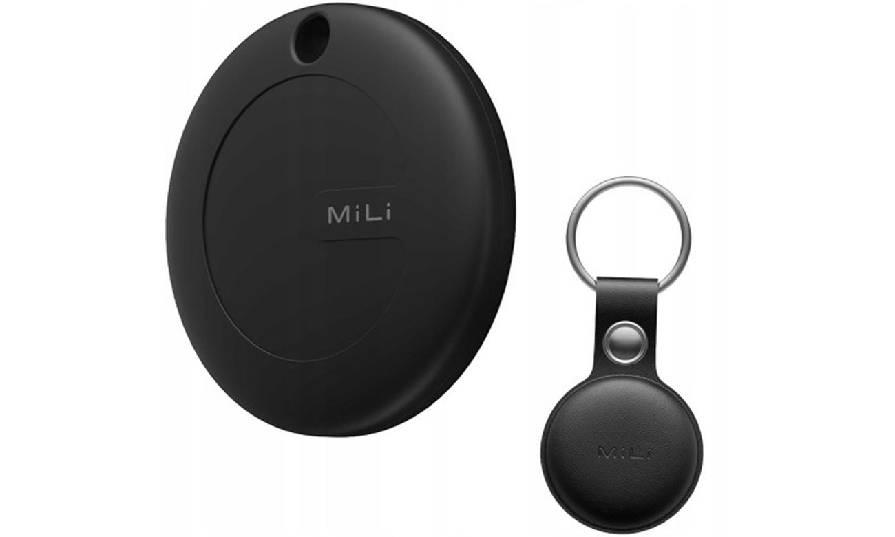 Lokalizator MiLi MiTag AND schwarz + schwarzes Etui
