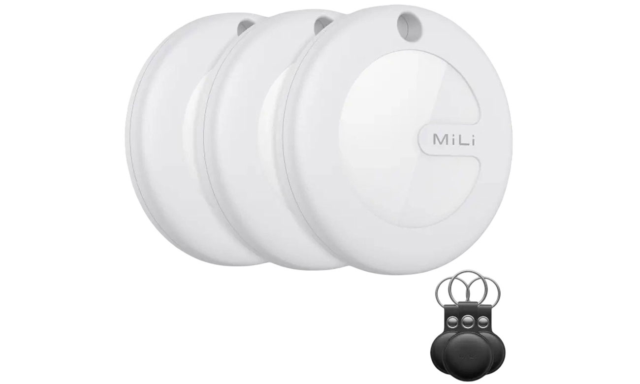 Lokalizator MiLi MiTag APL weiß + schwarzes Etui