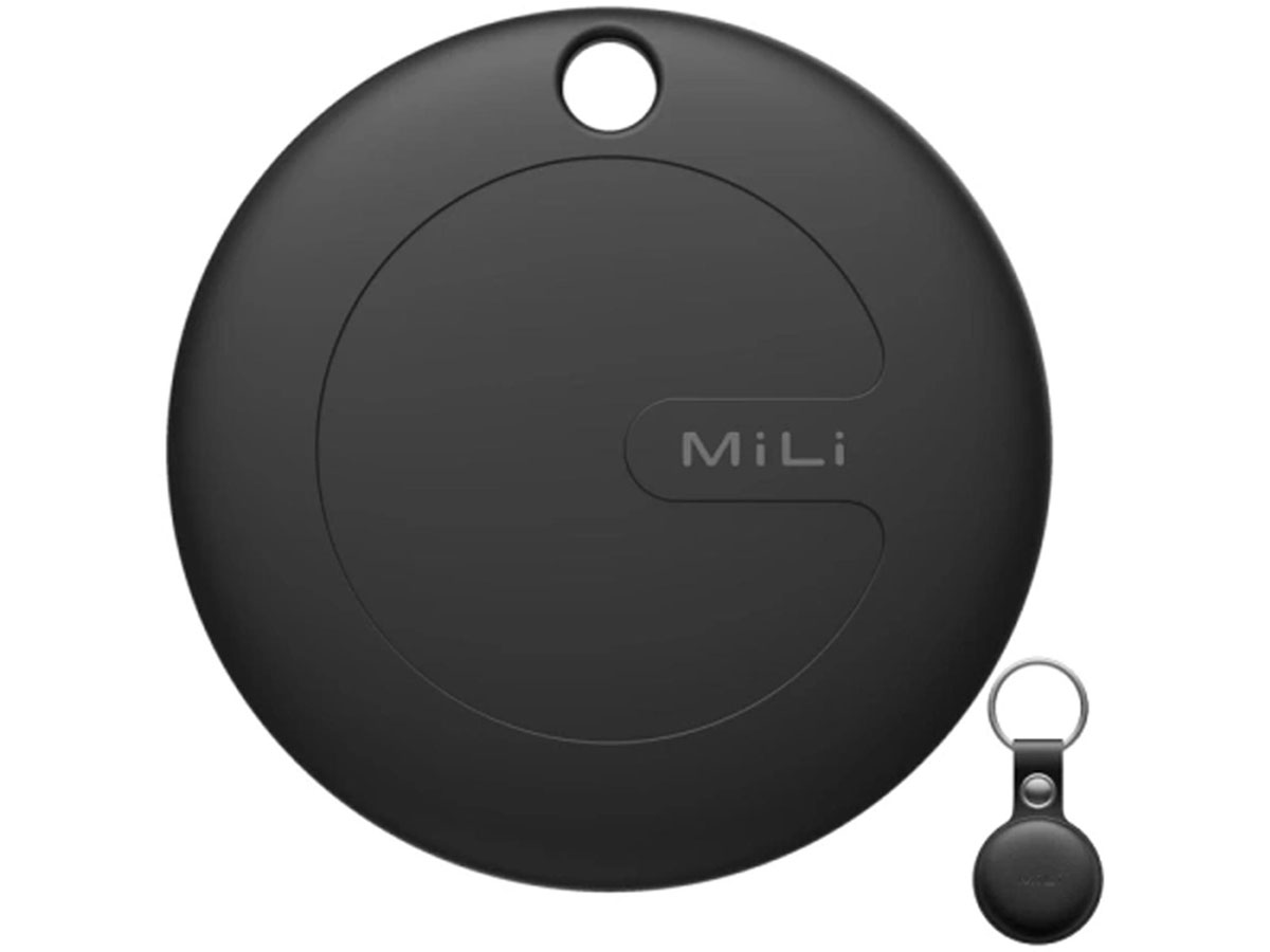 Lokalizator MiLi MiTag APL schwarz + schwarzes Etui